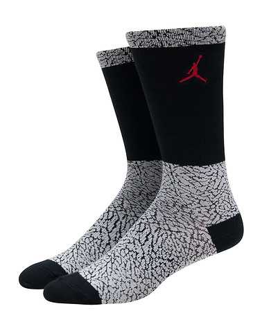 JORDAN MENS Black Accessories / Socks L