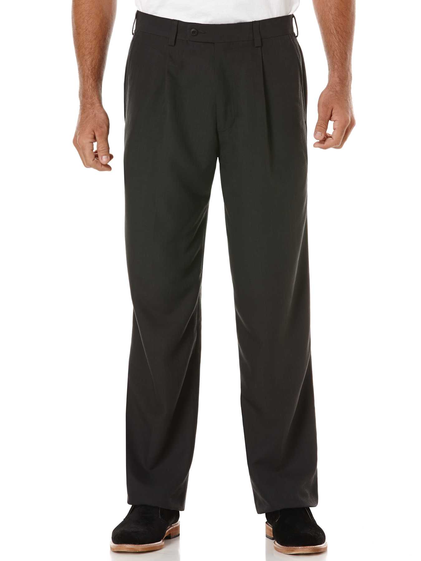 Cubavera Grid 1 Pleat Pant
