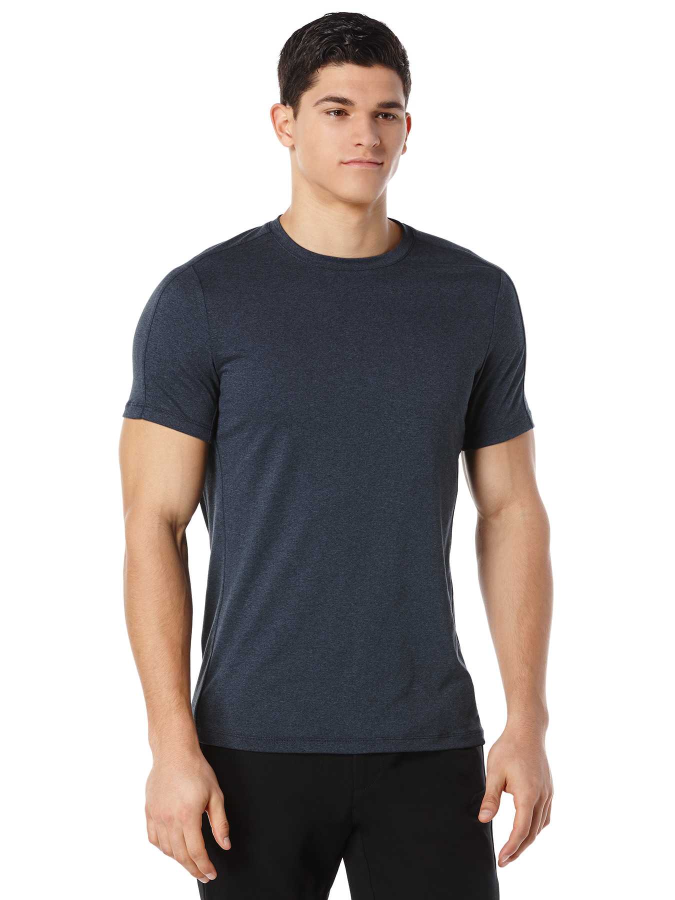 Perry Ellis Crew Neck Marled Active Shirt