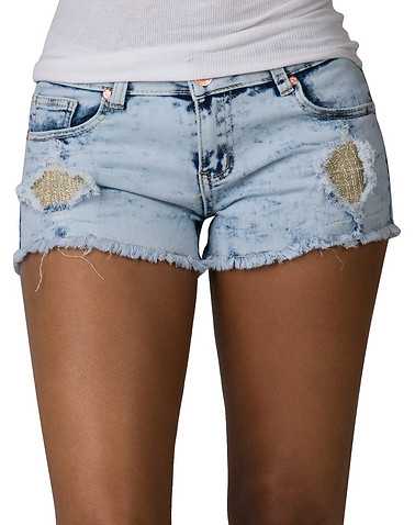 ESSENTIALS WOMENS Blue Clothing / Denim Shorts