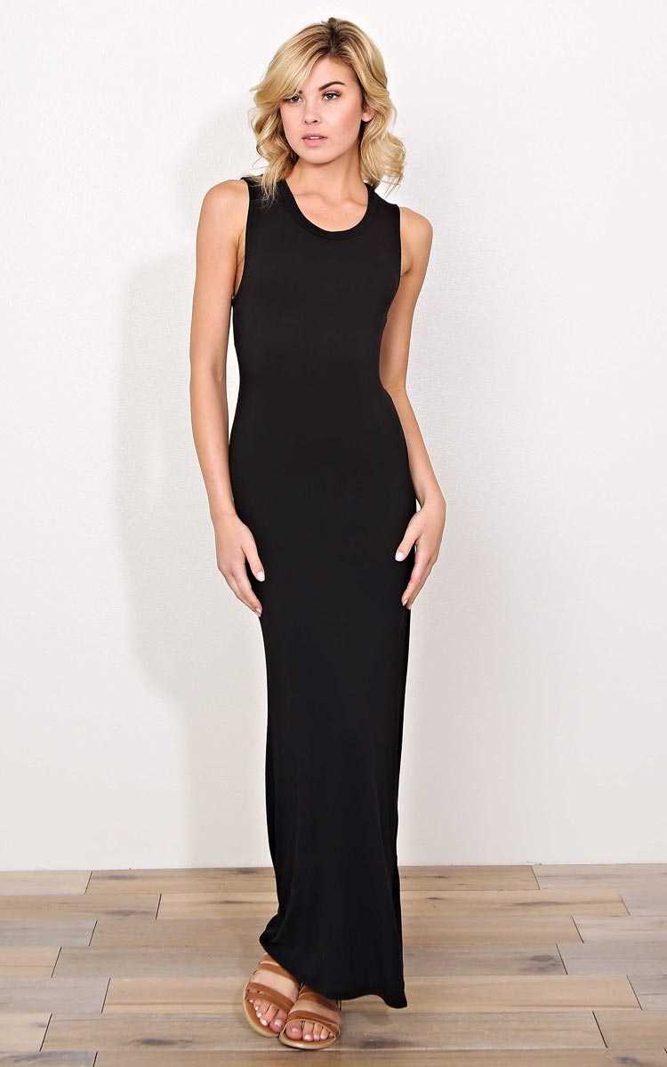 Cruz Knotted Maxi Dress - - Black in Size by Styles For Less