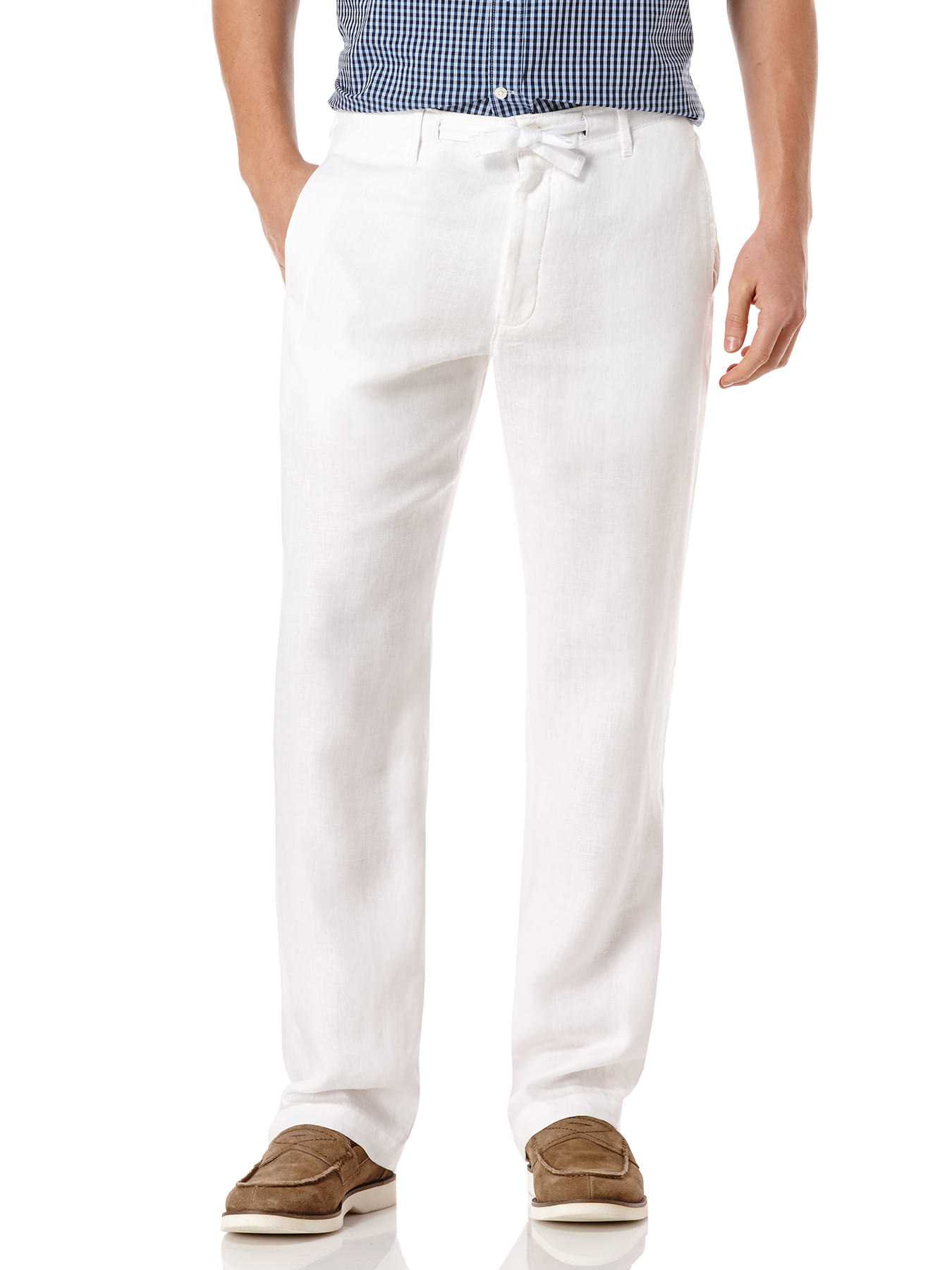 Perry Ellis Linen Drawstring Pant