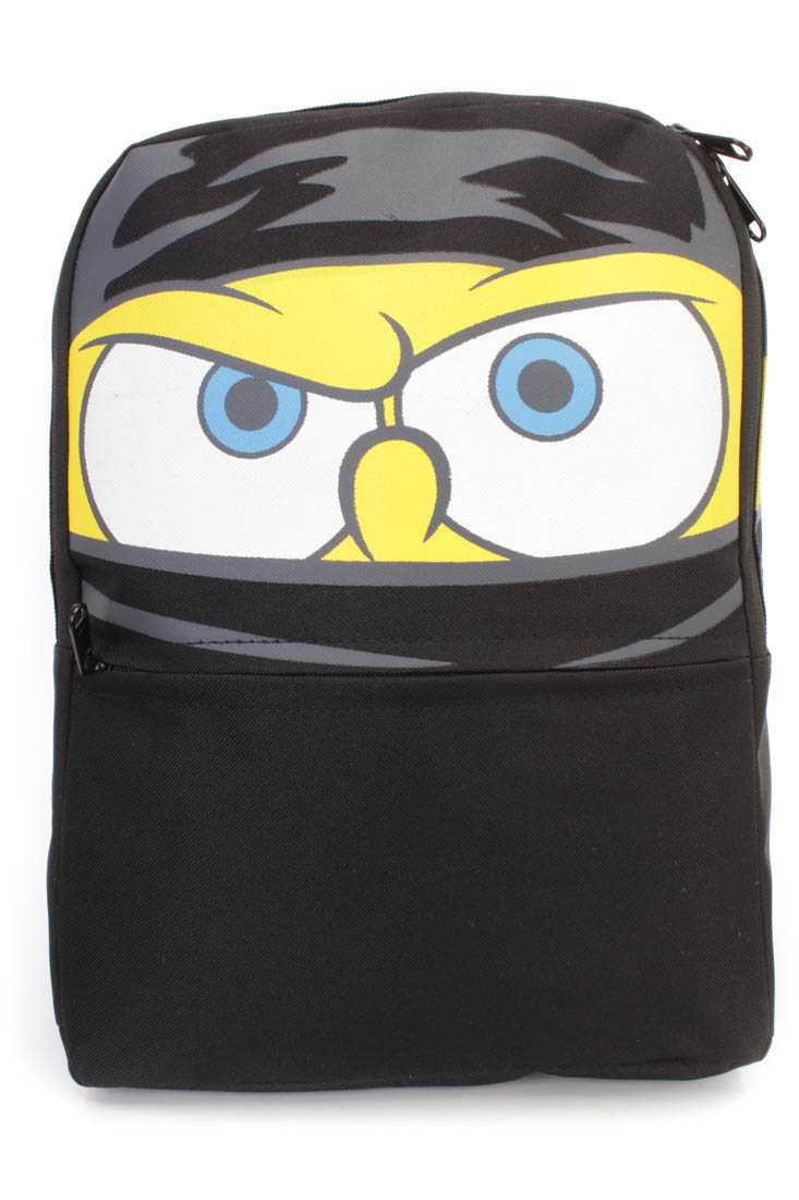 Black Cartoon Character Backpack
