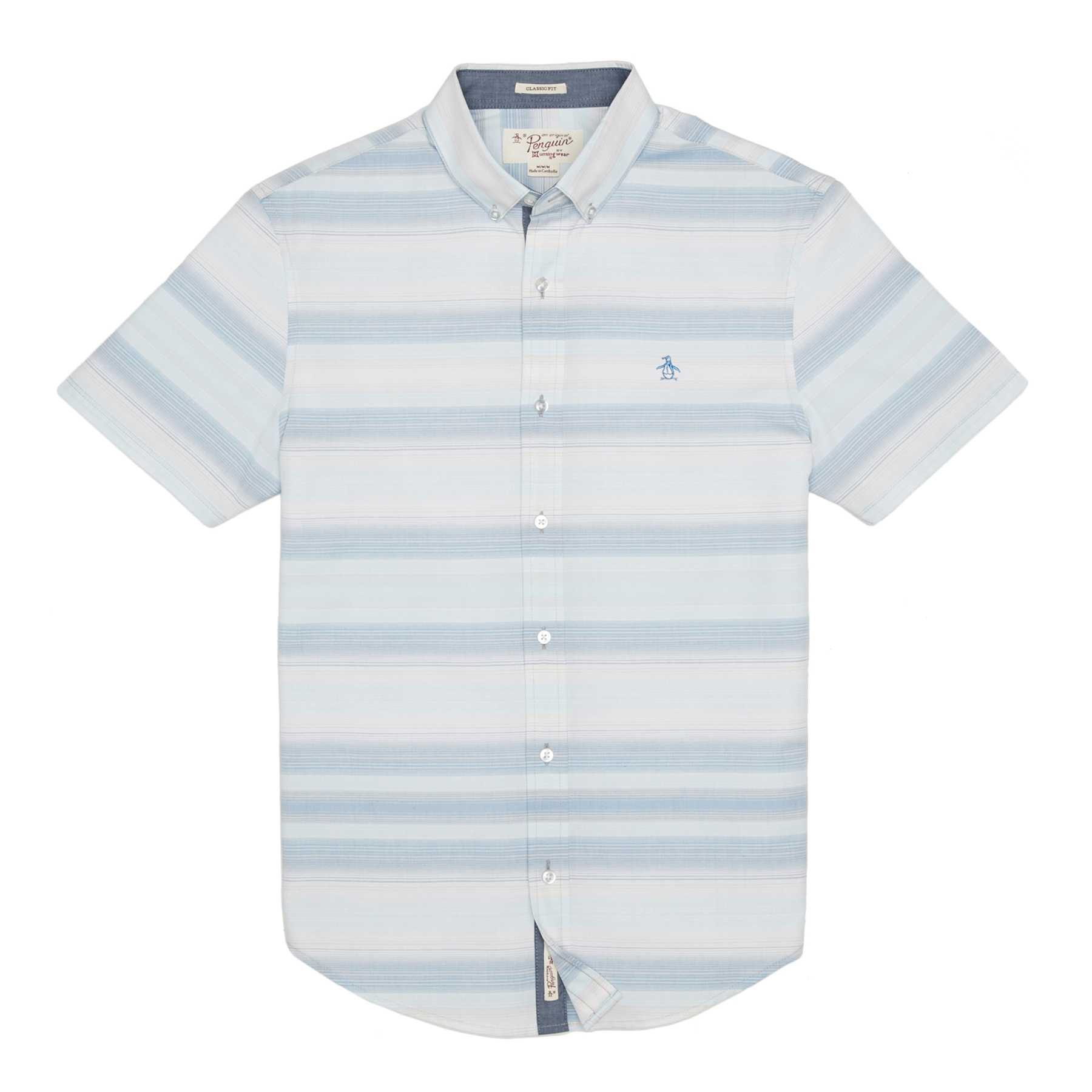 Original Penguin OMBRE STRIPE SLUB SHIRT