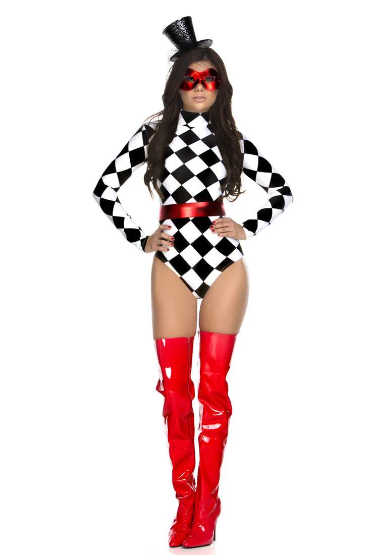 Haute Harlequin 3 Pc. Villian Costume