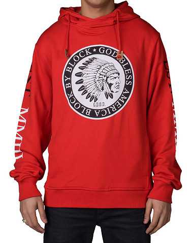 HUSTLE GANG MENS Red Clothing / Sweatshirts L