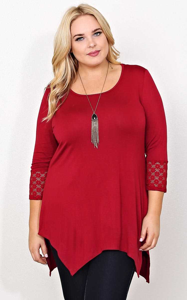 Plus Size Dalia Knit Tunic - in Size by Styles For Less