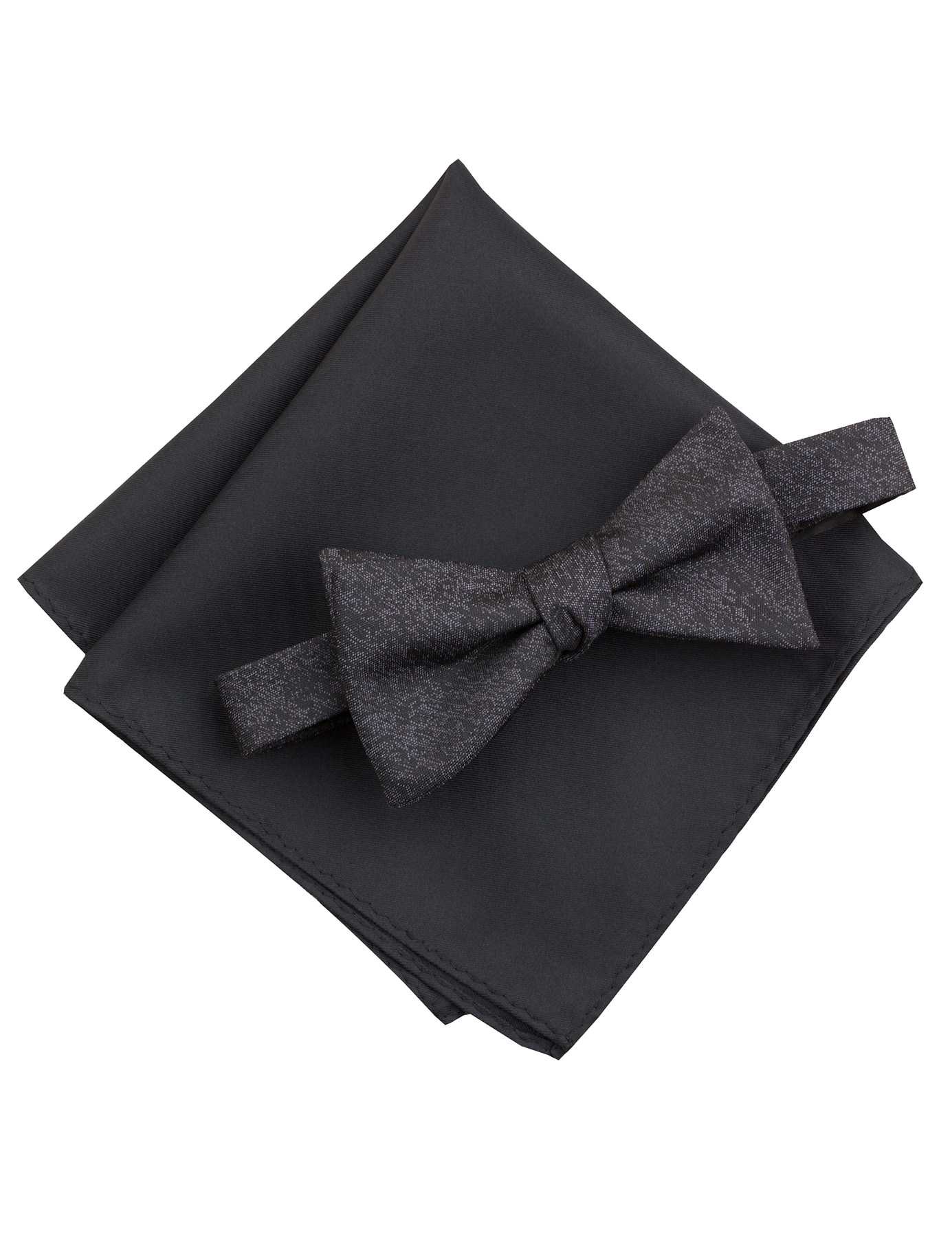 Perry Ellis Metallic Solid Bowtie Set