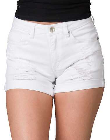 ESSENTIALS WOMENS White Clothing / Denim Shorts
