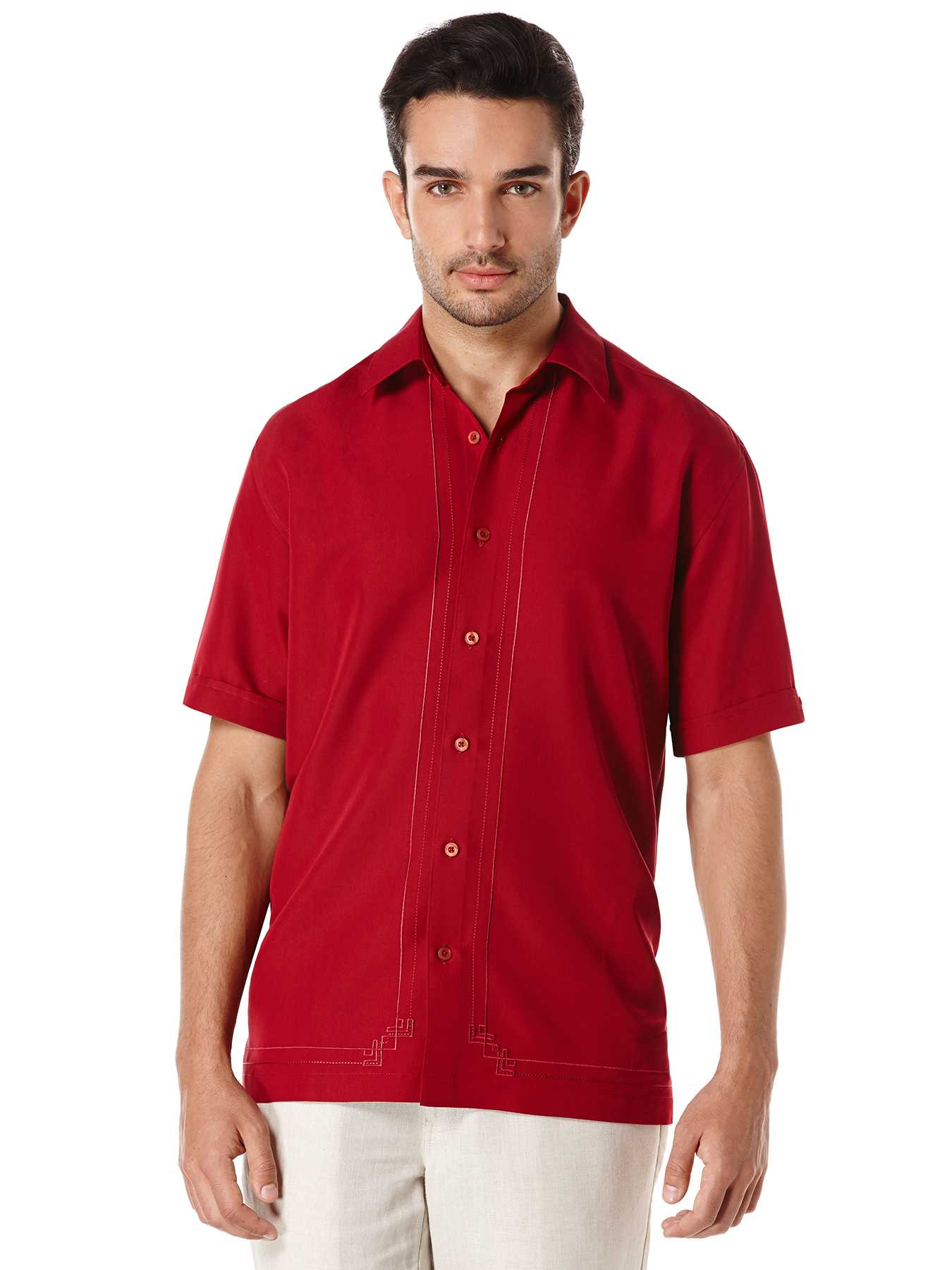 Cubavera Short Sleeve Embroidered 