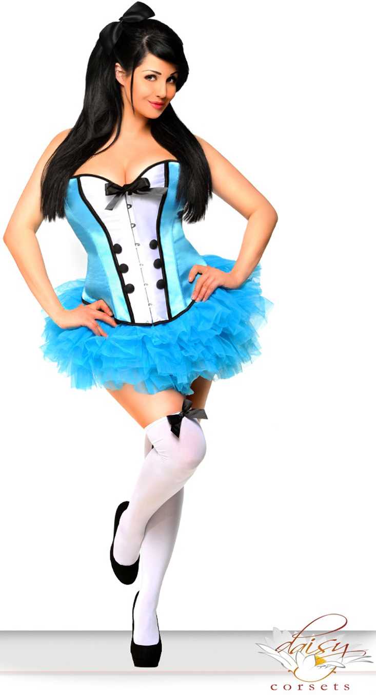 Blue 4 PC Sexy Alice Costume