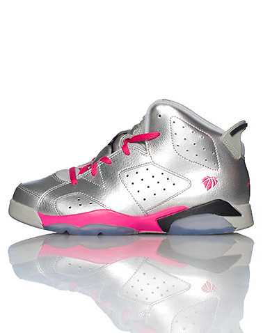 JORDAN GIRLS Silver Footwear / Sneakers 2Y