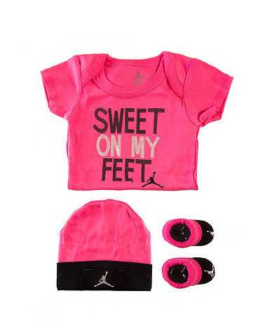 JORDAN BOYS Pink Accessories / Onesies 0-6