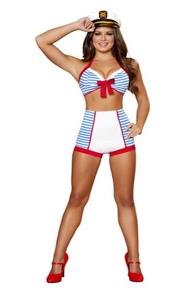3 PC Playful Pinup Sailor Costume