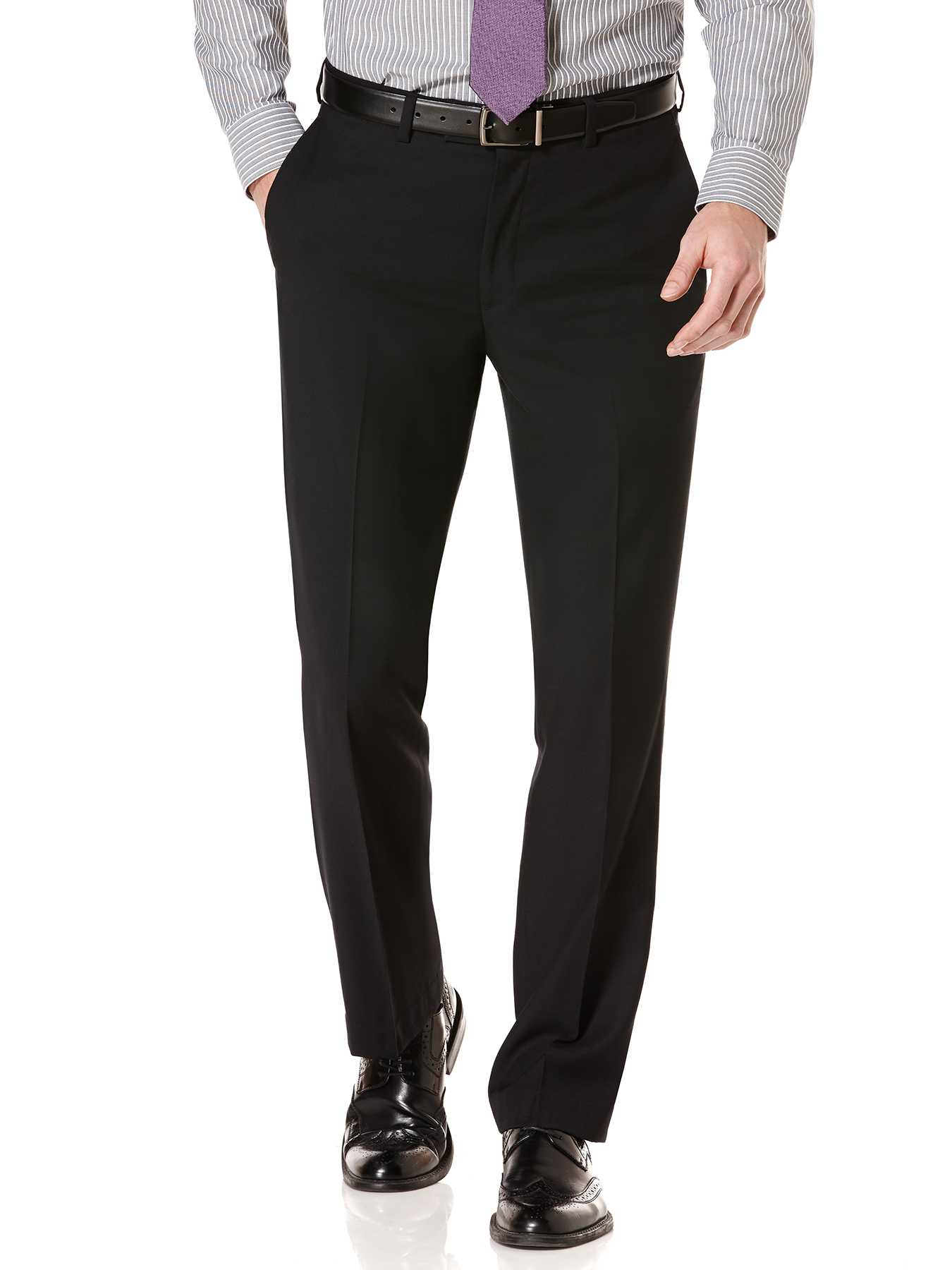 Perry Ellis Modern Fit Solid Twill Portfolio Pant
