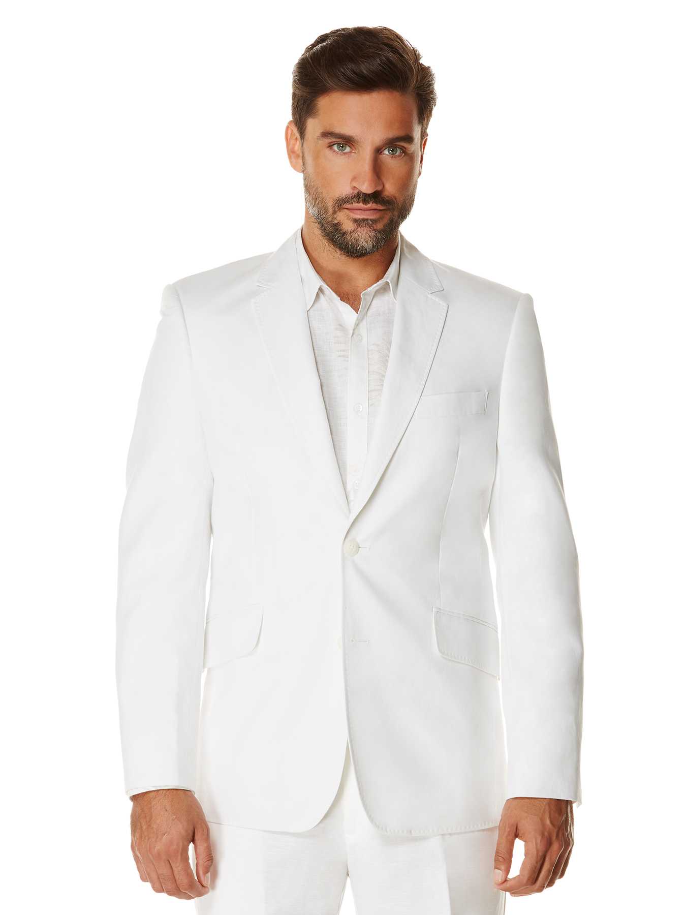 Cubavera Cotton Linen Herringbone Blazer