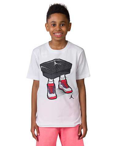 JORDAN BOYS White Clothing / Short Sleeve T-Shirts S