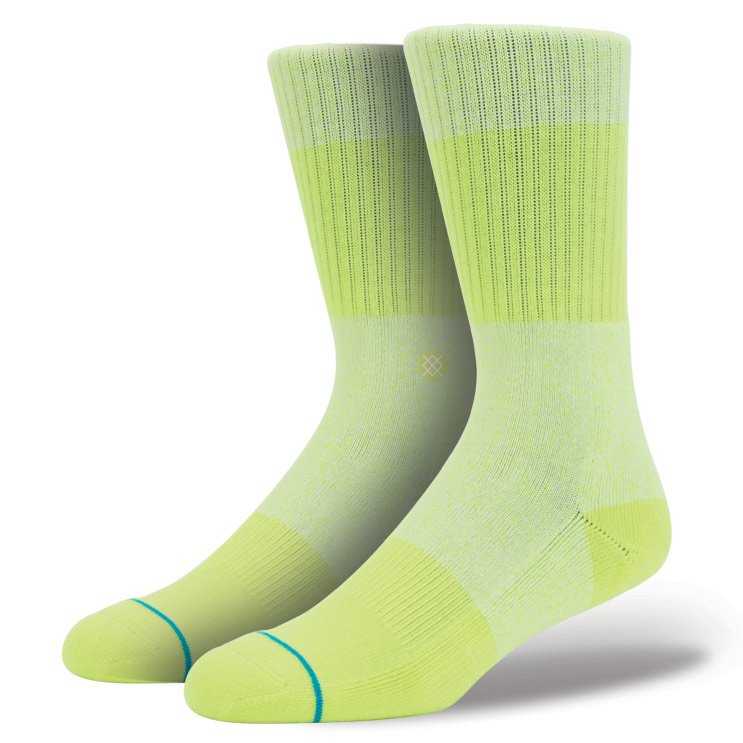 Stance Spectrum Neon Yellow L/XL Classic Crew Socks