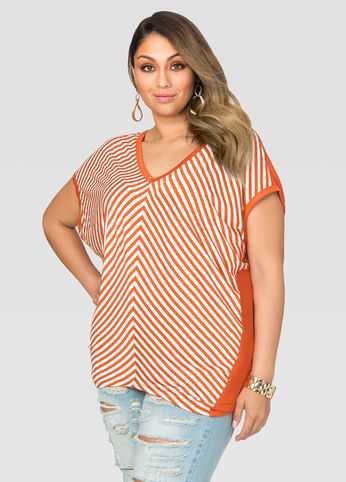 Striped Dolman Tee
