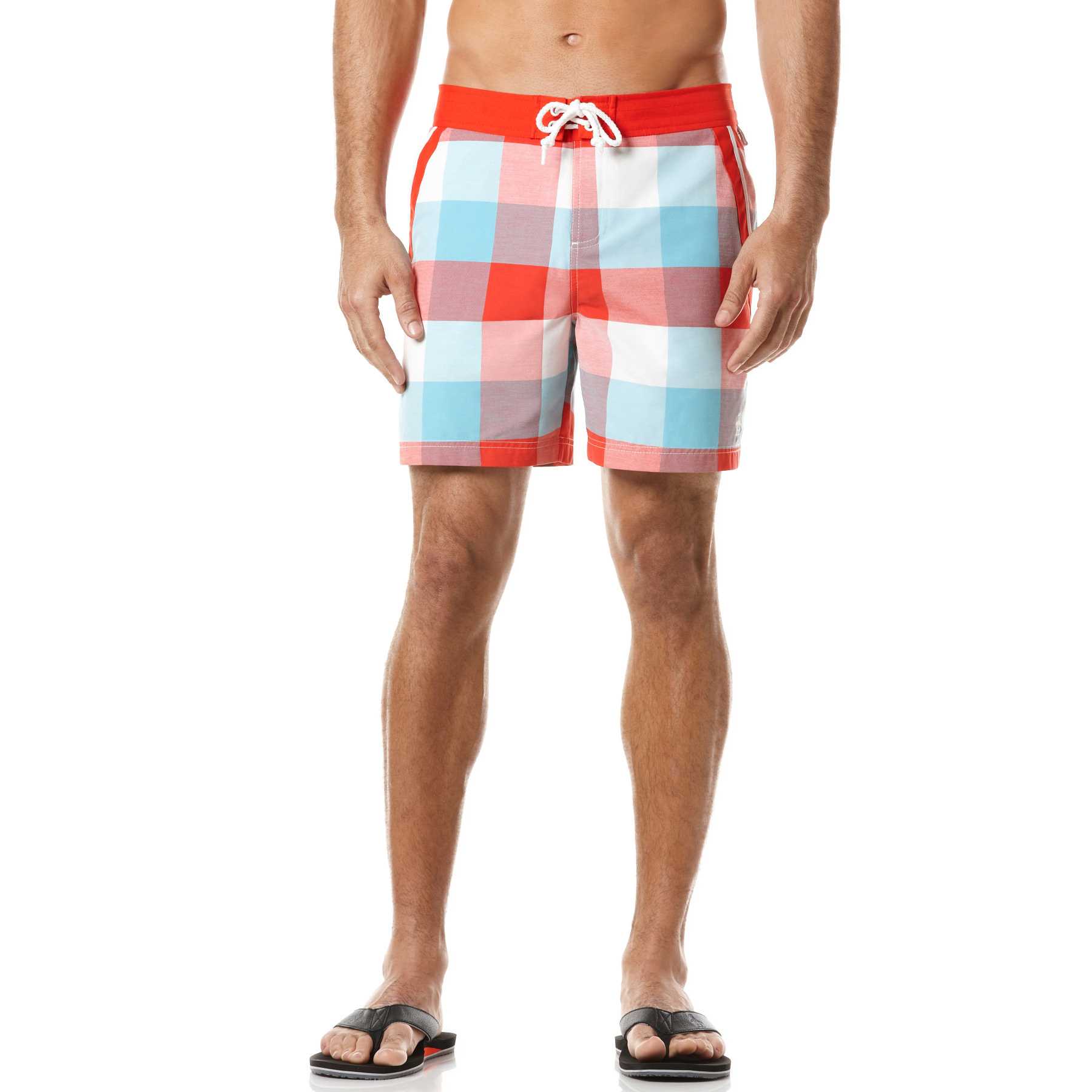Original Penguin FIXED VOLLEY PLAID SWIM SHORT