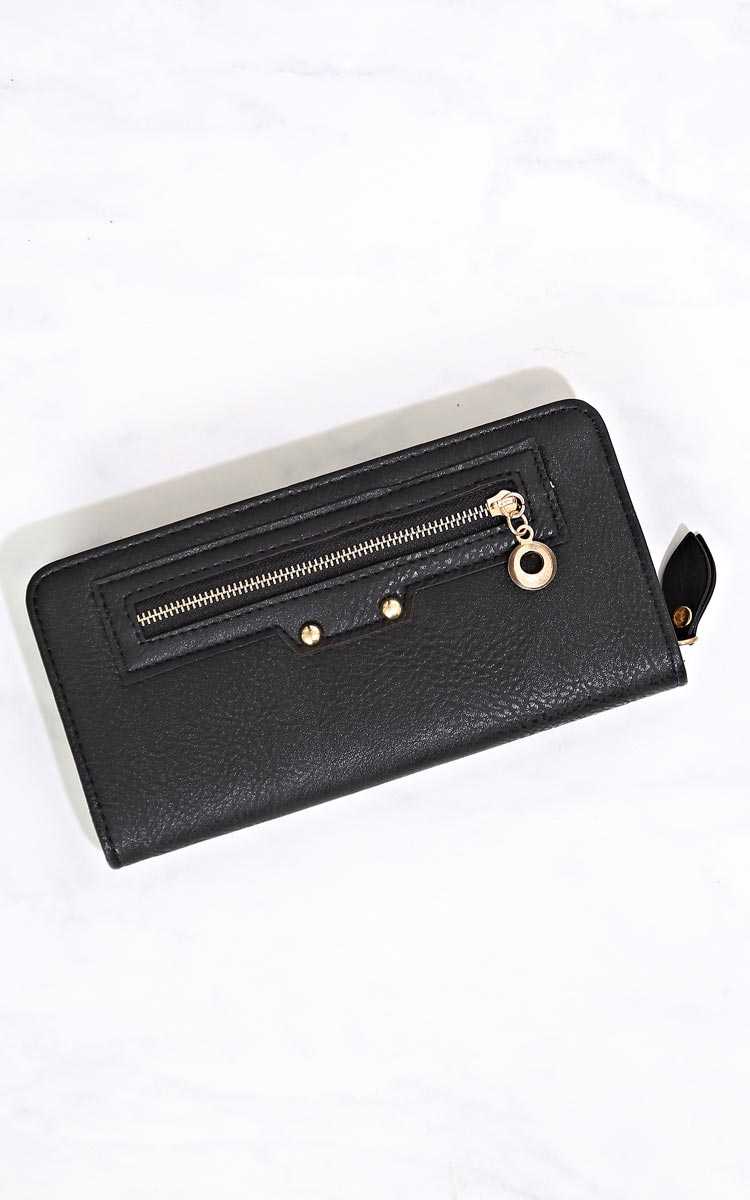 Miranda Zip Around Wallet - N/S - Black by Styles For Less