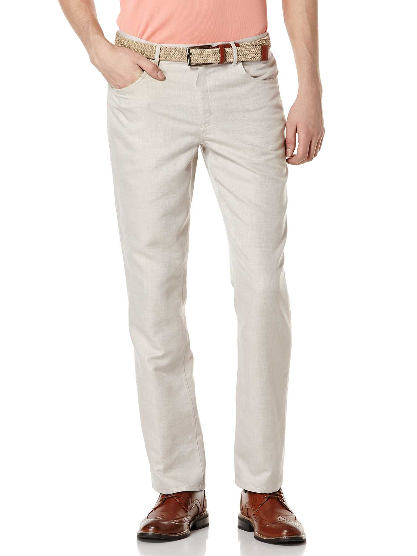 Perry Ellis Linen Cotton Twill 4 Pocket Pant