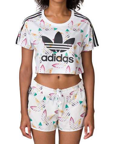 adidas WOMENS White Clothing / Tops L