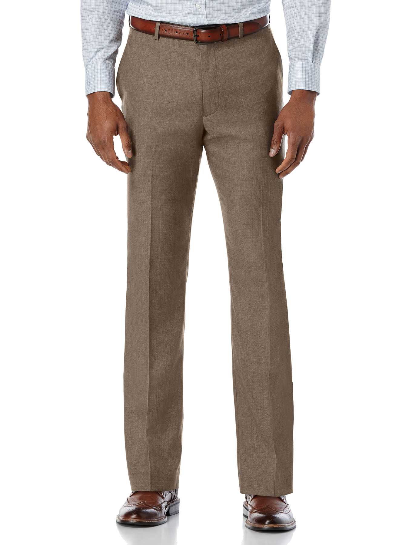 Perry Ellis Slim Fit Heathered Print Suit Pant