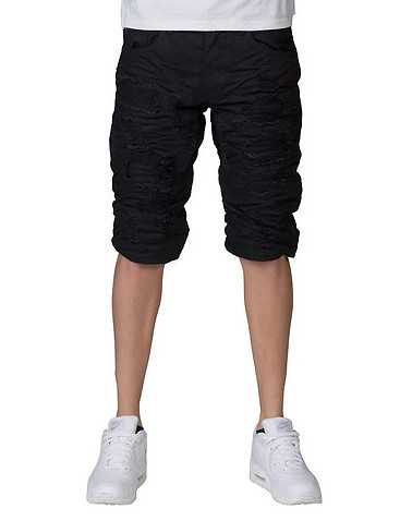 HERITAGE MENS Black Clothing / Denim Shorts