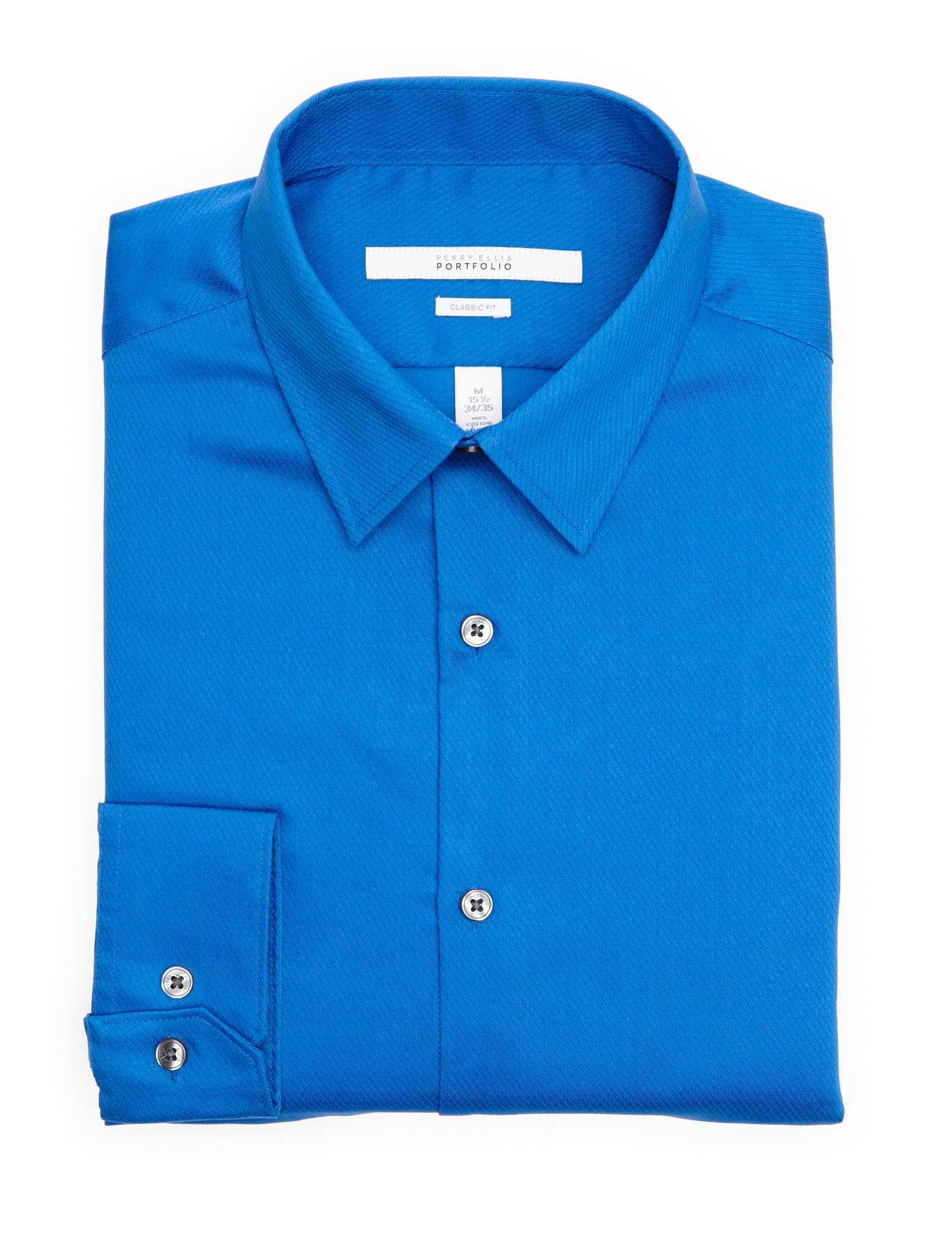 Perry Ellis Classic Fit Diamond Dobby Dress Shirt