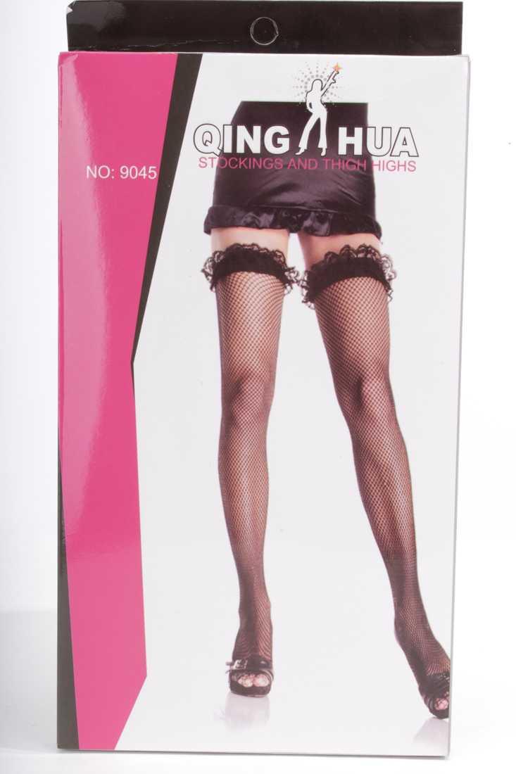 Black Spandex Fishnet Stockings
