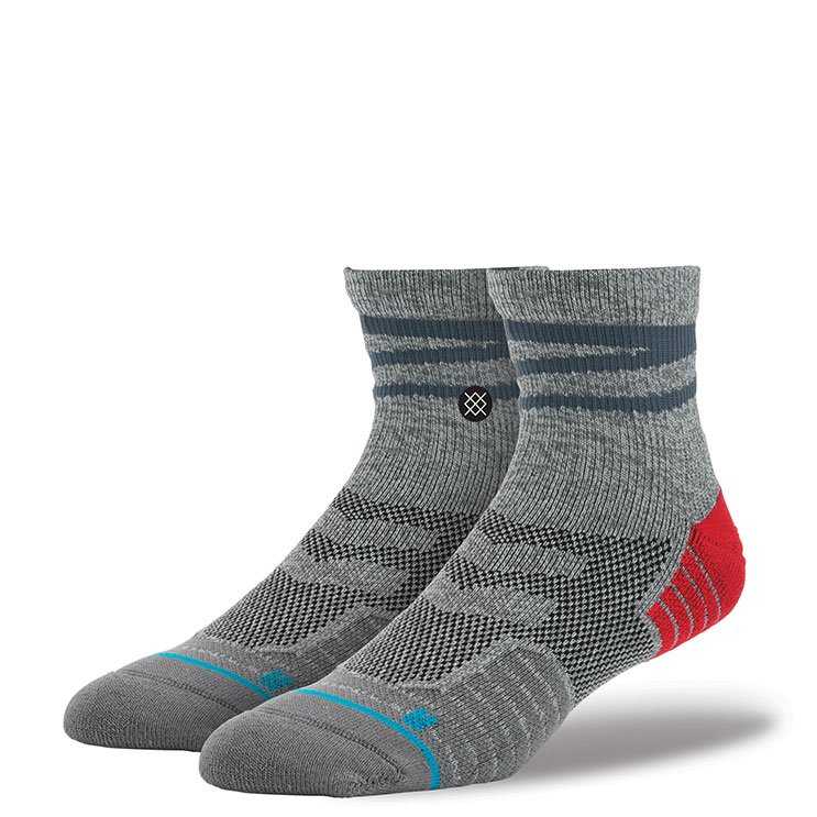 Stance Slash Qtr GRY S/M FUSION ATHLETIC Socks
