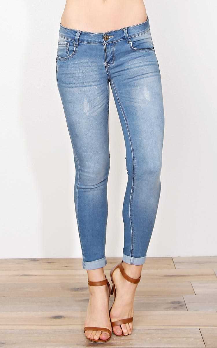 Paris Blues Erin Denim Skinny Jeans - Tinted Wash in Size 5 by Styles For Less