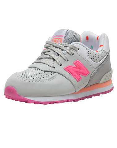 NEW BALANCE GIRLS Grey Footwear / Sneakers
