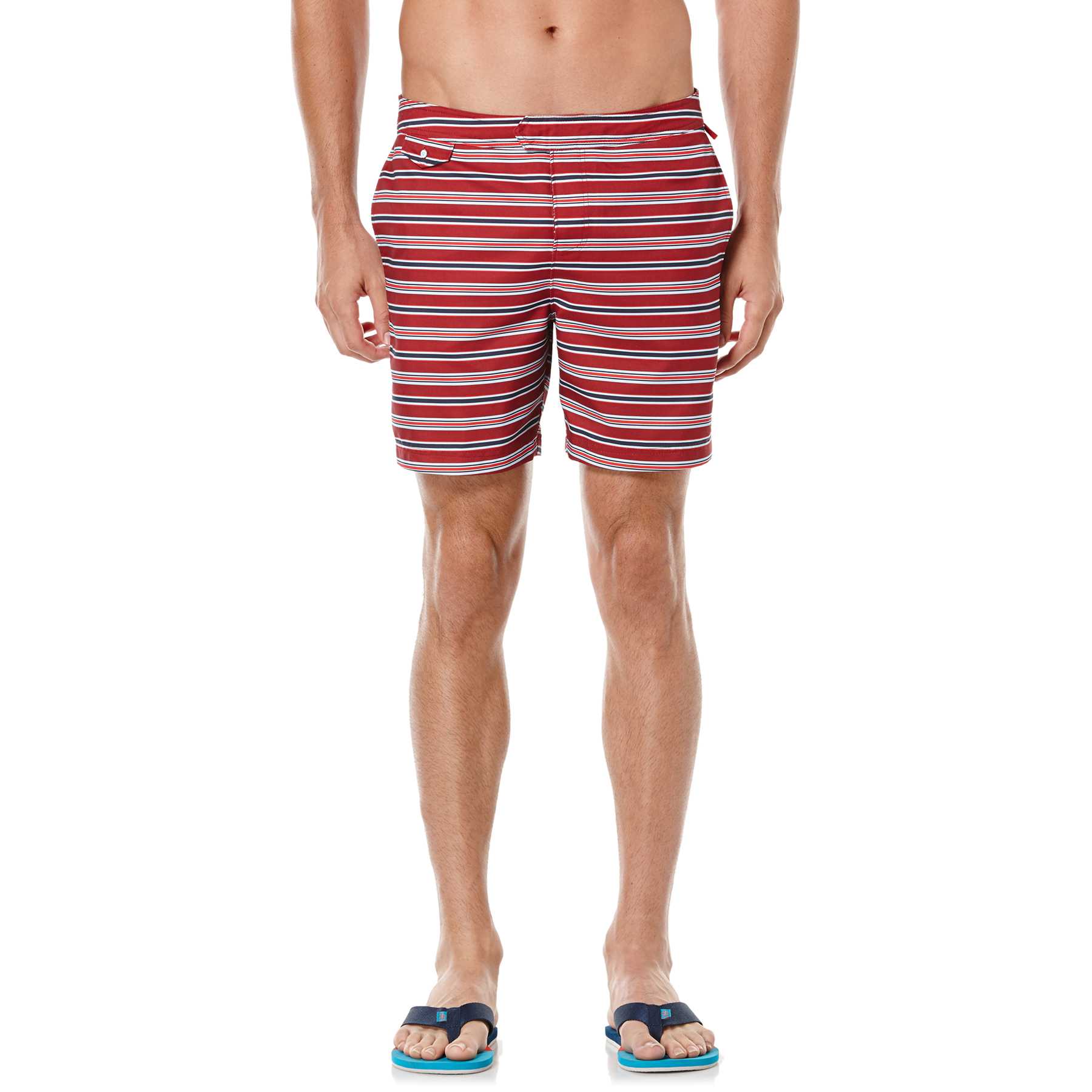 Original Penguin STRIPE PRINT VOLLEY SWIM SHORT