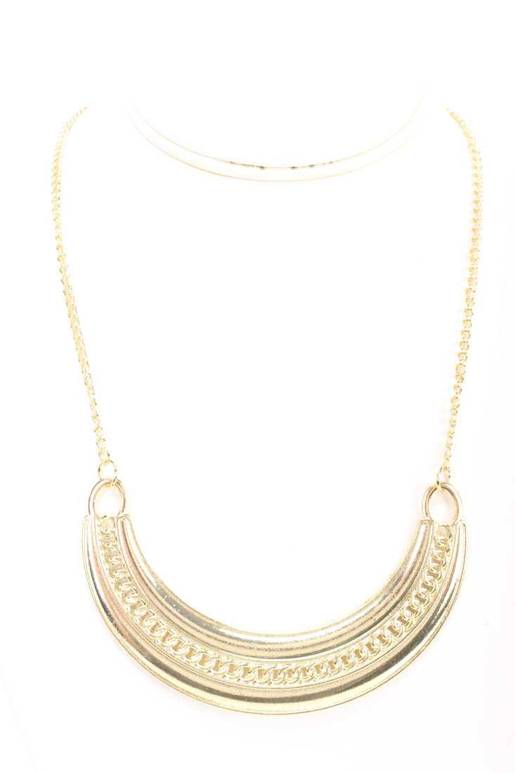Sexy Gold High Polished Pendant Adjustable Necklace