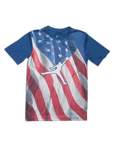 JORDAN BOYS Blue Clothing / Short Sleeve T-Shirts