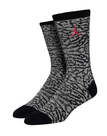 JORDAN MENS Grey Accessories / Socks L