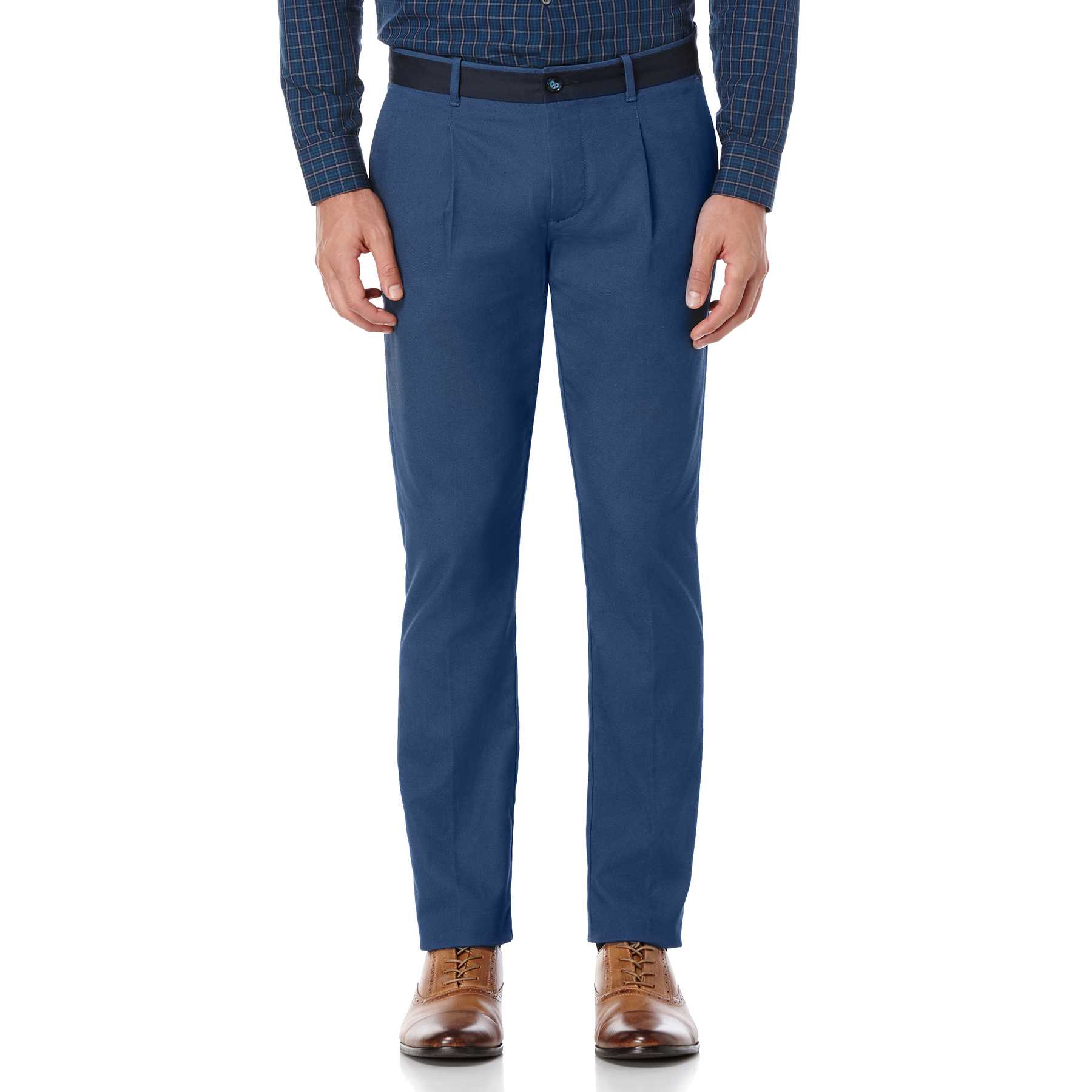 Original Penguin CONTRAST WAISTBAND PLEATED TROUSER