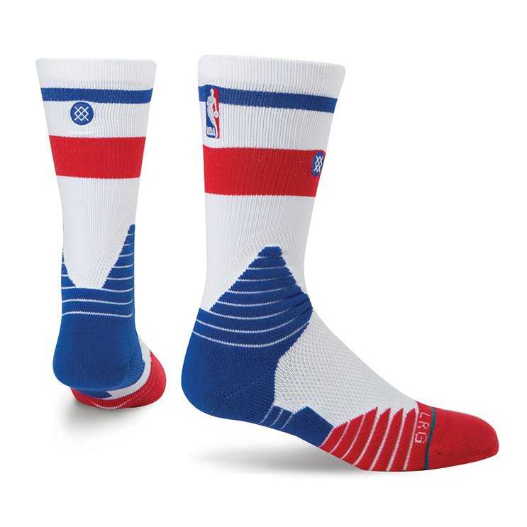 Stance Clippers Core WHT S NBA On Court Socks
