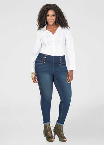 Sailor High Waist Skinny Jean