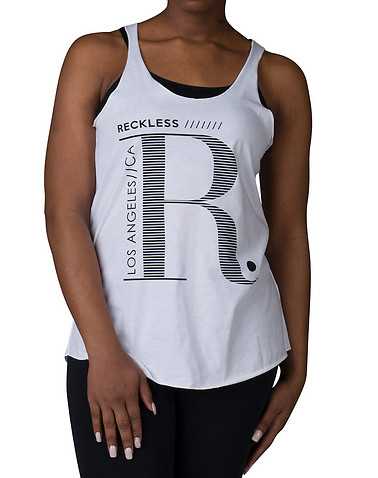 RECKLESS GIRLS WOMENS White Clothing / Tank Tops