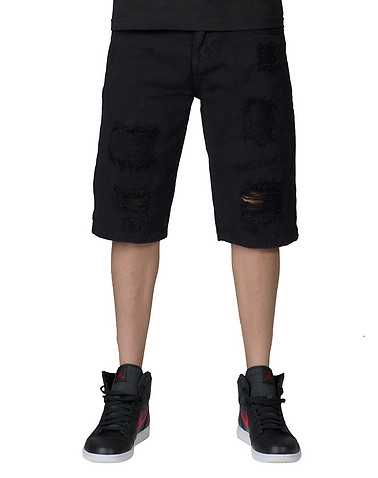 DECIBEL MENS Black Clothing / Denim Shorts 32