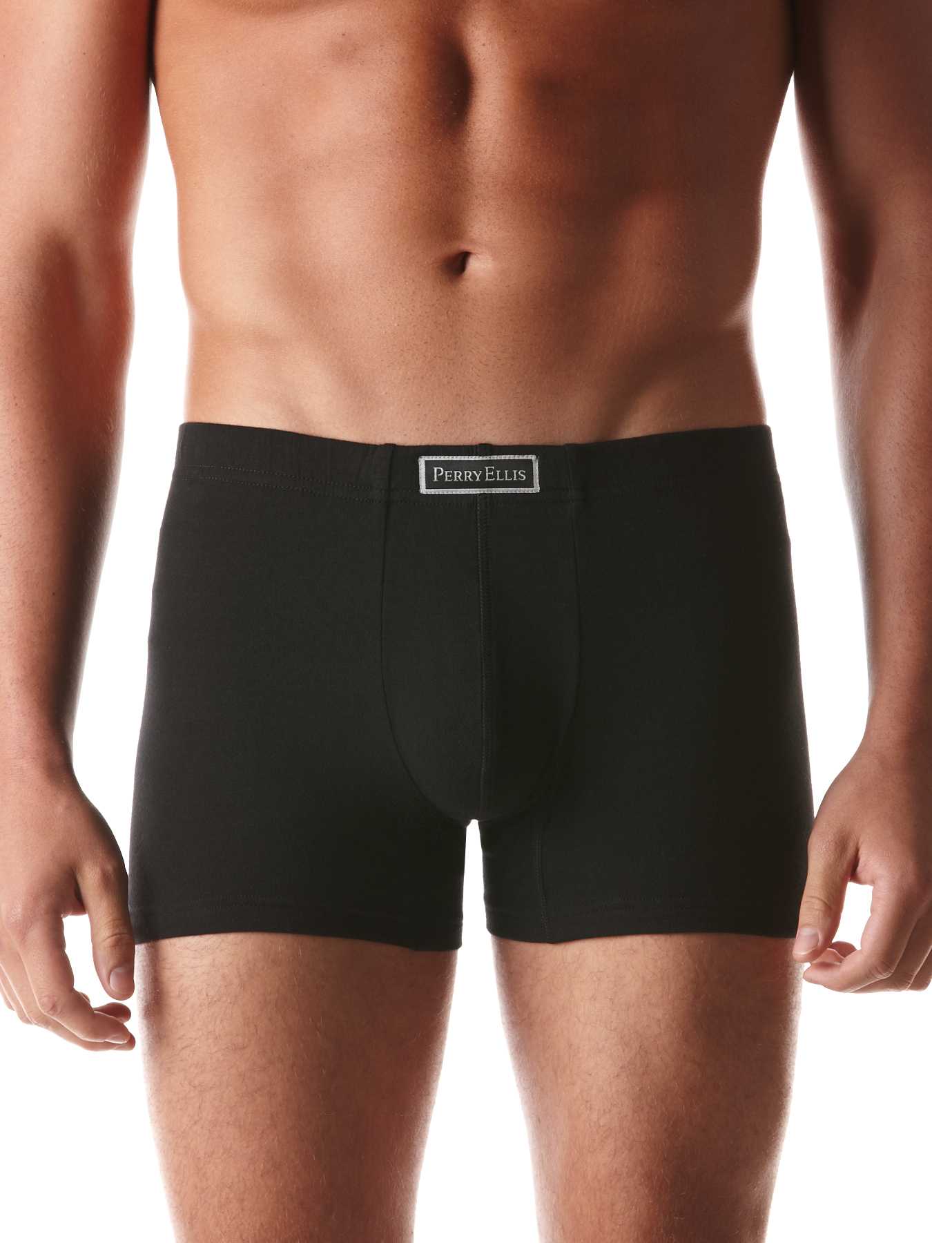 Perry Ellis 3 Pack Cotton Stretch Solid Boxer Brief