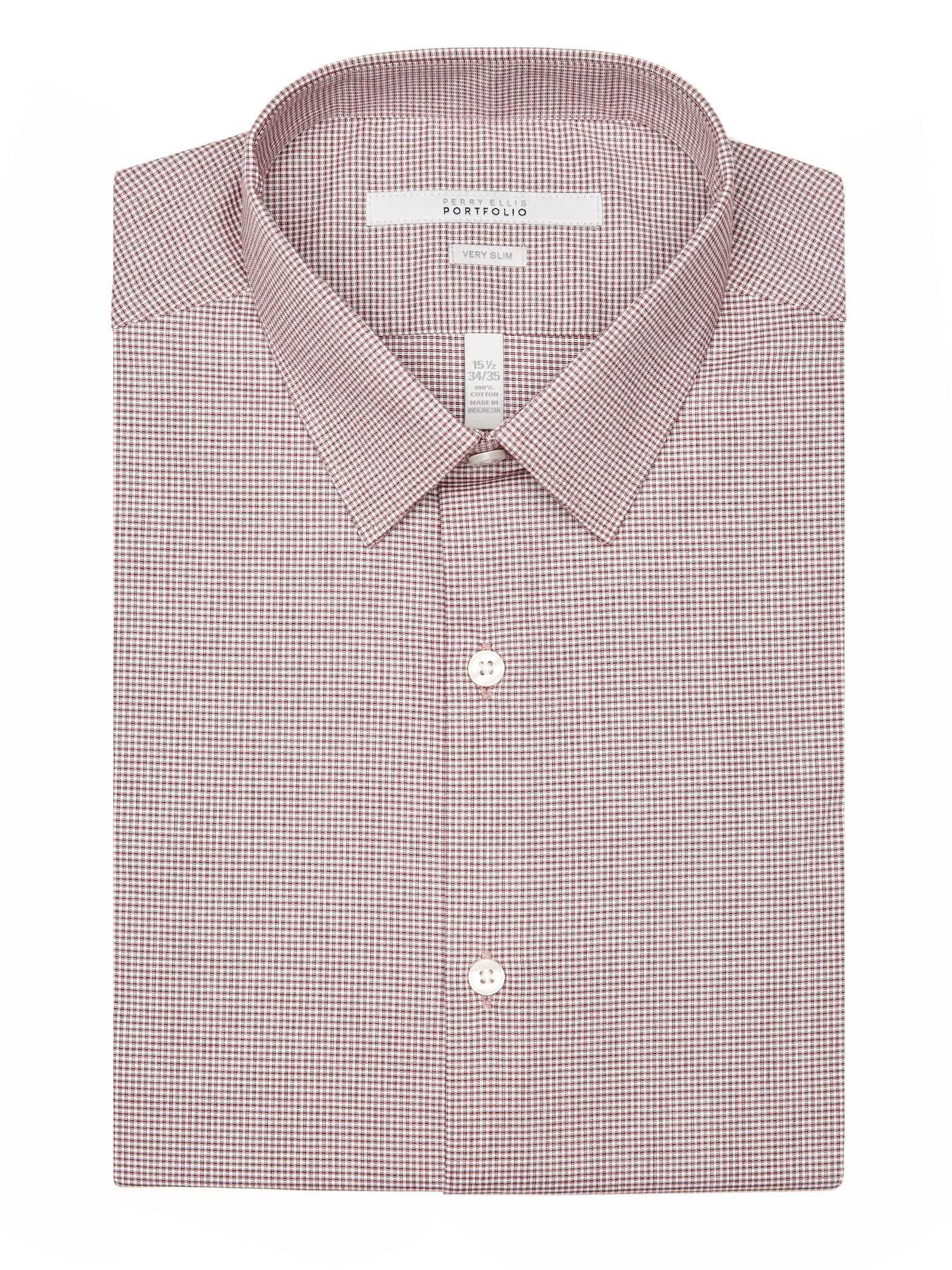 Perry Ellis Very Slim Thomas Check Dress Shirt