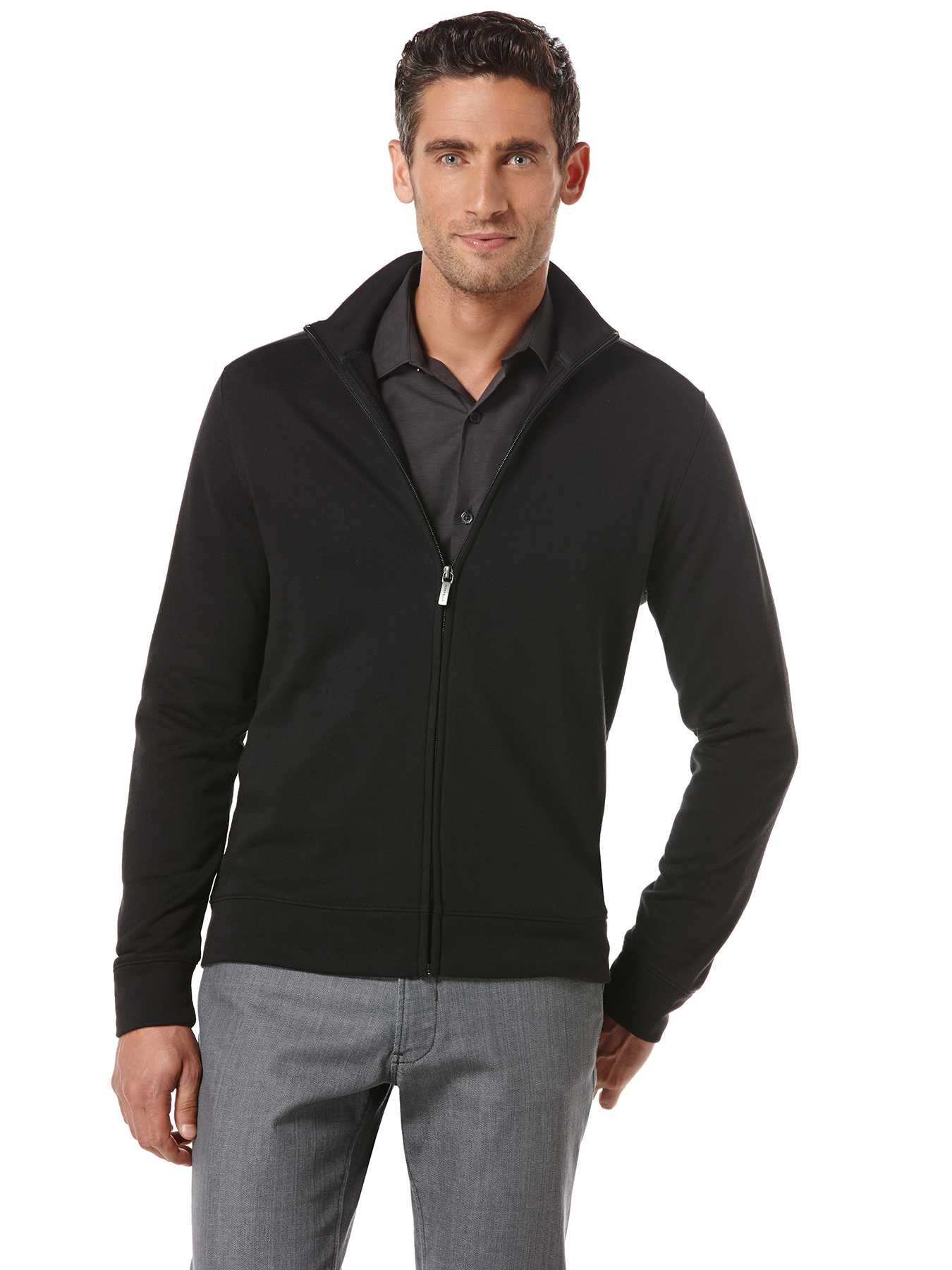 Perry Ellis Long Sleeve Knit Jacket