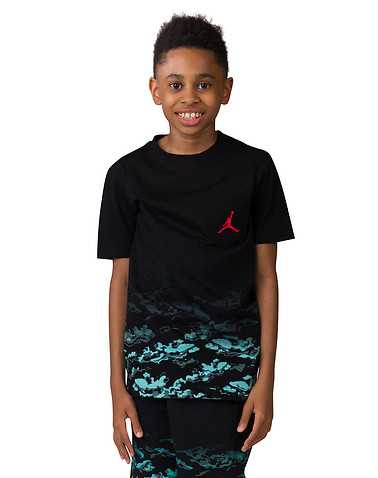 JORDAN BOYS Black Clothing / Short Sleeve T-Shirts M