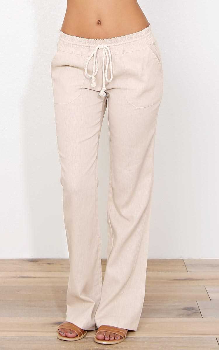 Havasu Linen Pants - - Natural in Size by Styles For Less