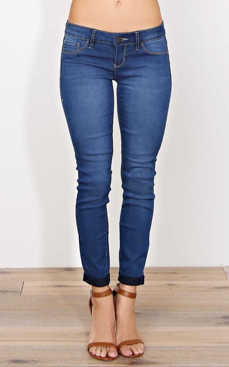 YMI Medium Wash Denim Ankle Jeggings - Med Wash in Size by Styles For Less