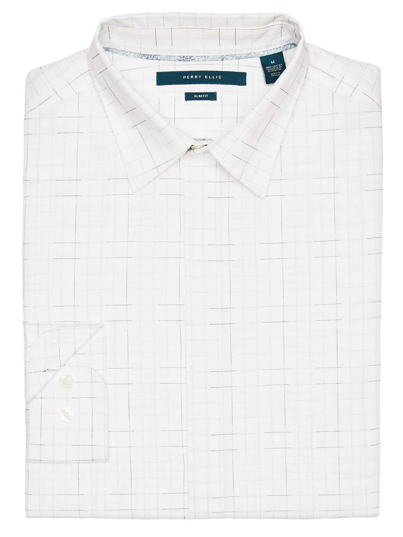 Perry Ellis Slim Fit Dash Pattern Shirt